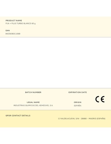 Fija + plus turbo blanco 60 g