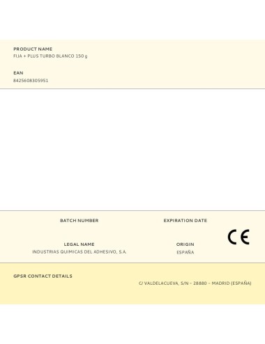 Fija + plus turbo blanco 150 g