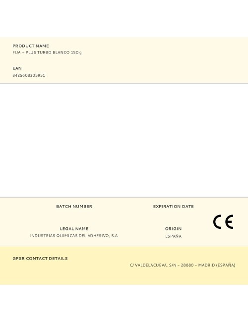 Fija + plus turbo blanco 150 g