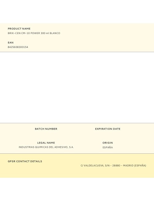 Brik-cen cm-10 power 300 ml blanco