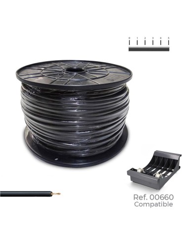 Cablecillo h07z1-k 2,50 mm negro, 400 m. ( bobina mediana )
