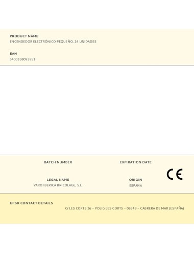 Encendedor electrónico pequeño, 24 unidades