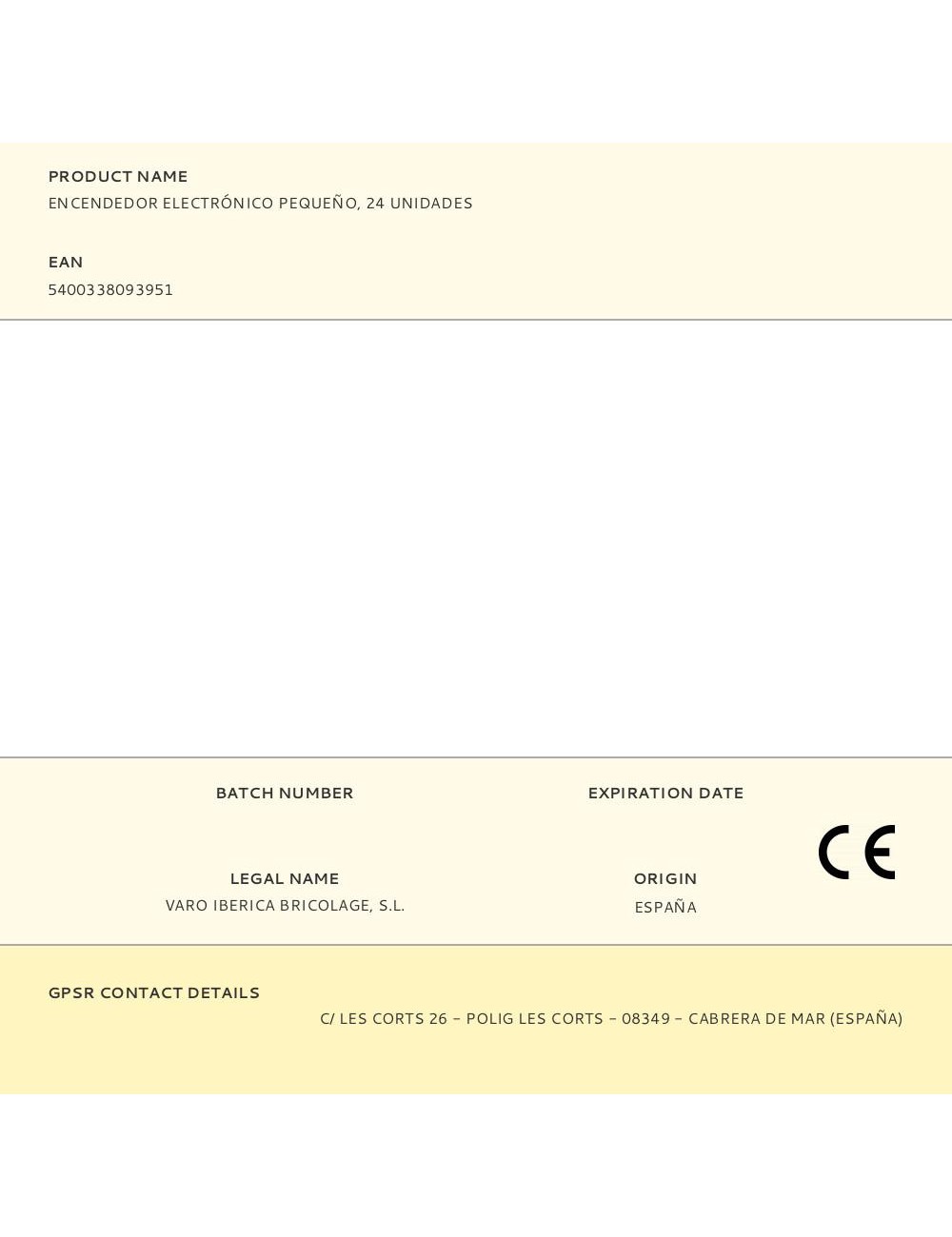 Encendedor electrónico pequeño, 24 unidades