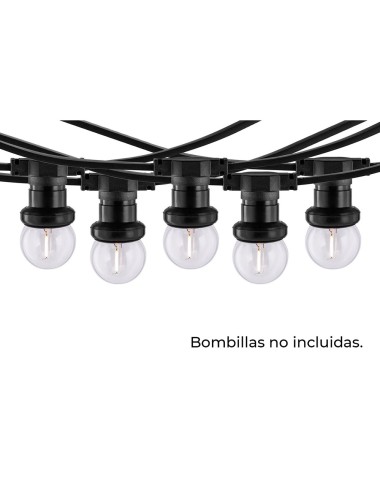 Guirnalda 100 portalámparas 2000 w 50-60 hz 220-240 v e27 ip44 50 m