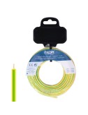 Carrete cablecillo h07z1-k 6,00 mm bicolor, 15 m