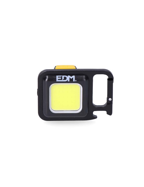 Linterna llavero multifuncional cob 6 w, medida 45 x 21,5 x 62 mm