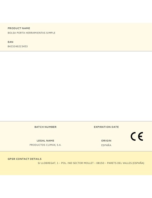 Bolsa porta herramientas simple