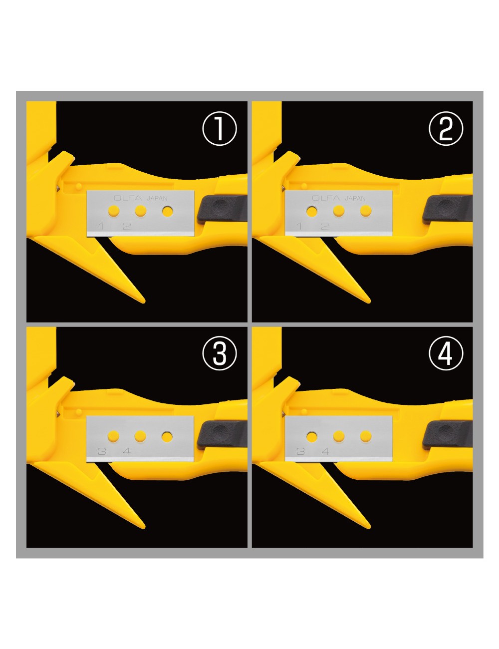 Cúter sk-10 de seguridad con cuchilla oculta rectangular de 17,8 mm