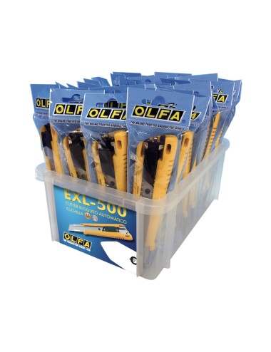 Cúter profesional exl-500 con cuchilla de 18 mm