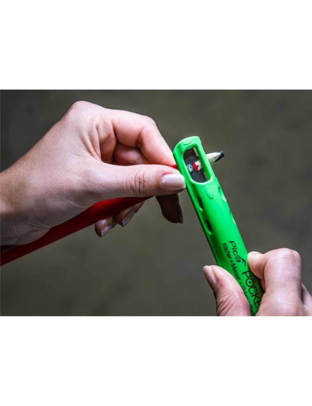 Funda pocket y sacapuntas lápices