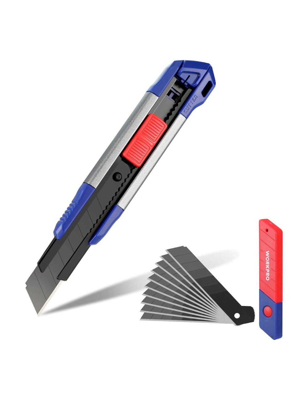 Cúter cierre a presion + 11 cuchillas