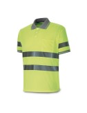 Polo amarillo fluorescente, manga corta de alta visibilidad, 3xl