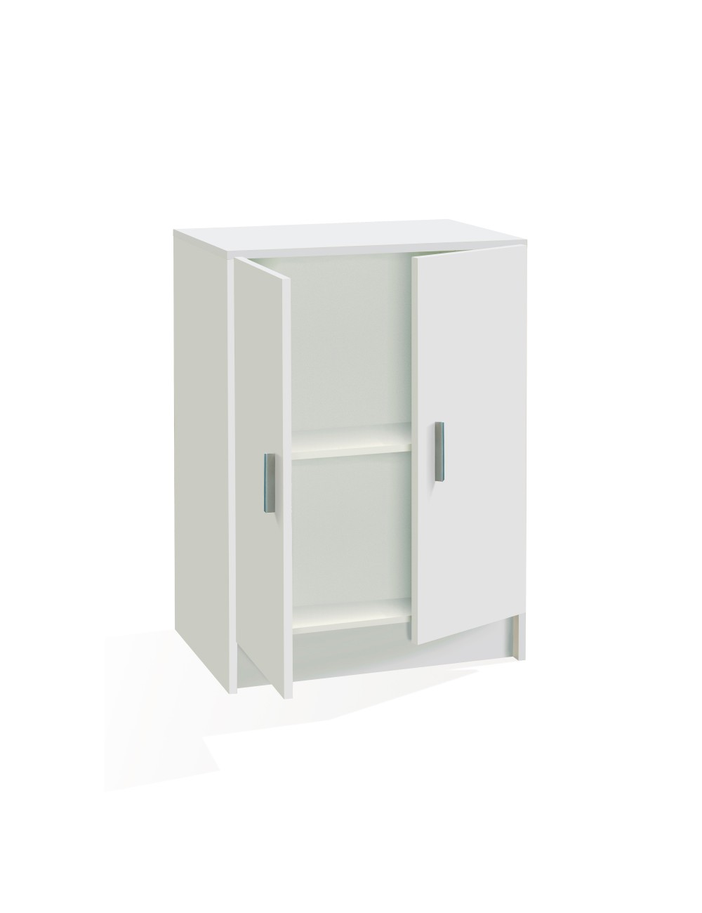 Armario multiusos 2 puertas blanco