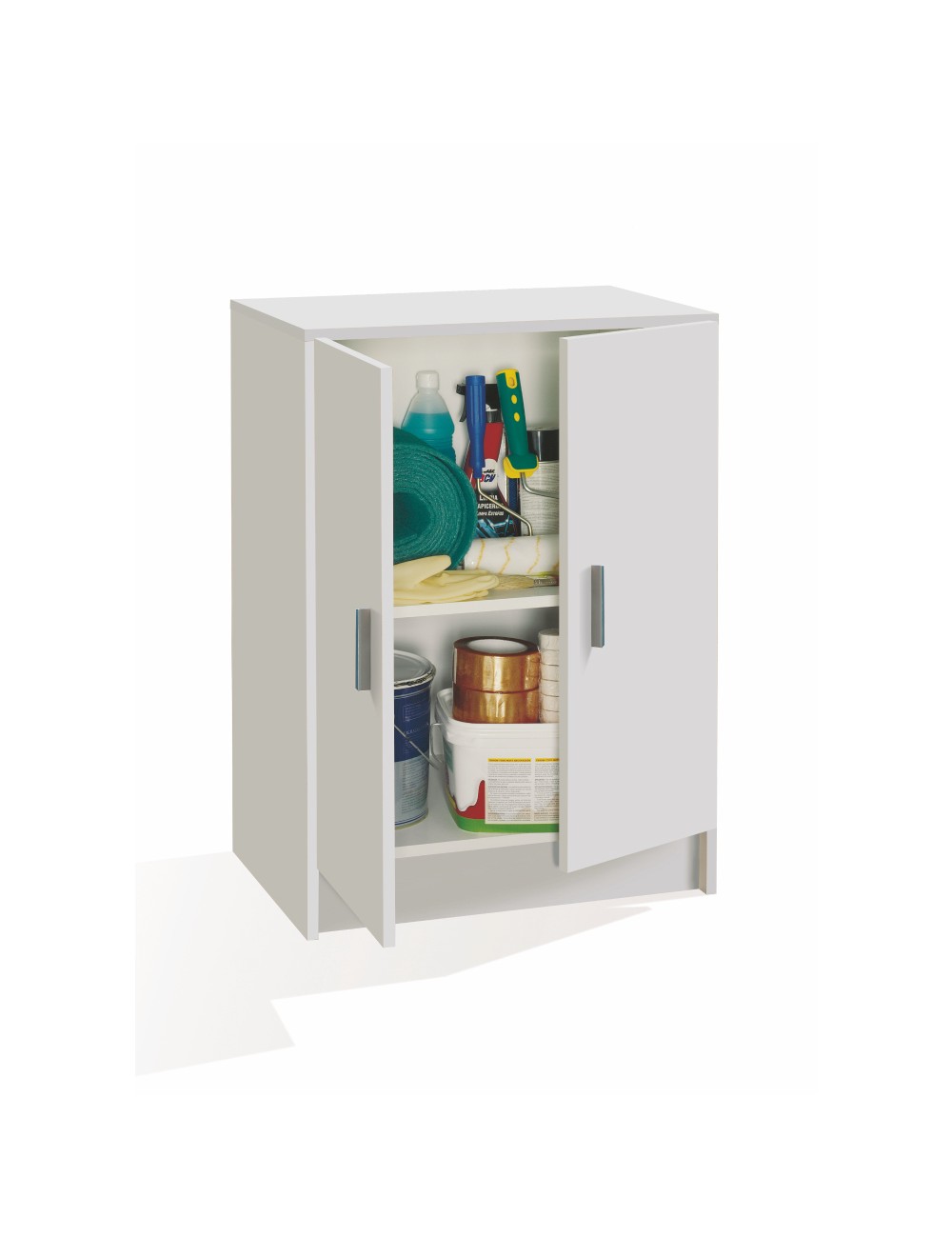 Armario multiusos 2 puertas blanco