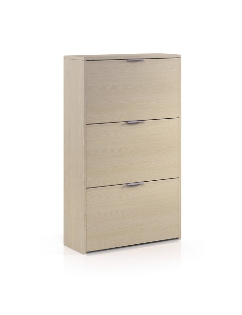 Zapatero 3 puertas abatibles roble