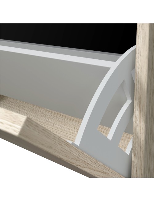 Zapatero 3 puertas abatibles roble