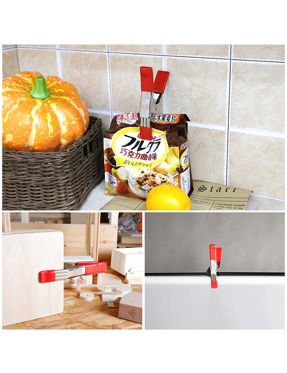 Pinza de resorte de acero 75 mm