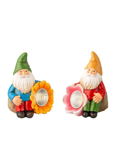 Figura gnomo solar, modelos surtidos, 11 cm