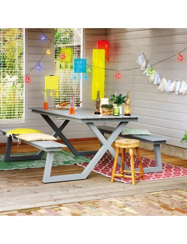 Guirnalda solar con bombillas de colores, 2 funciones, 4,5 m