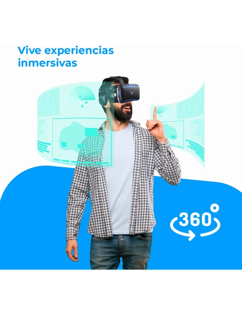 Gafas de realidad virtual 3d con audio
