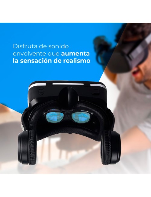 Gafas de realidad virtual 3d con audio