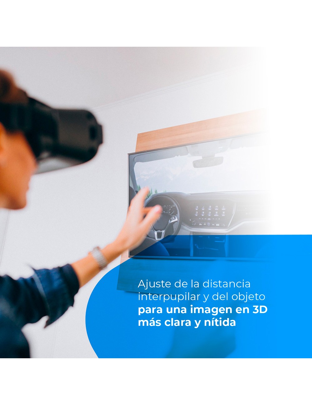 Gafas de realidad virtual 3d con audio