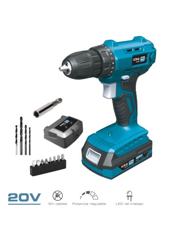 Kit maletín atornillador 20 v