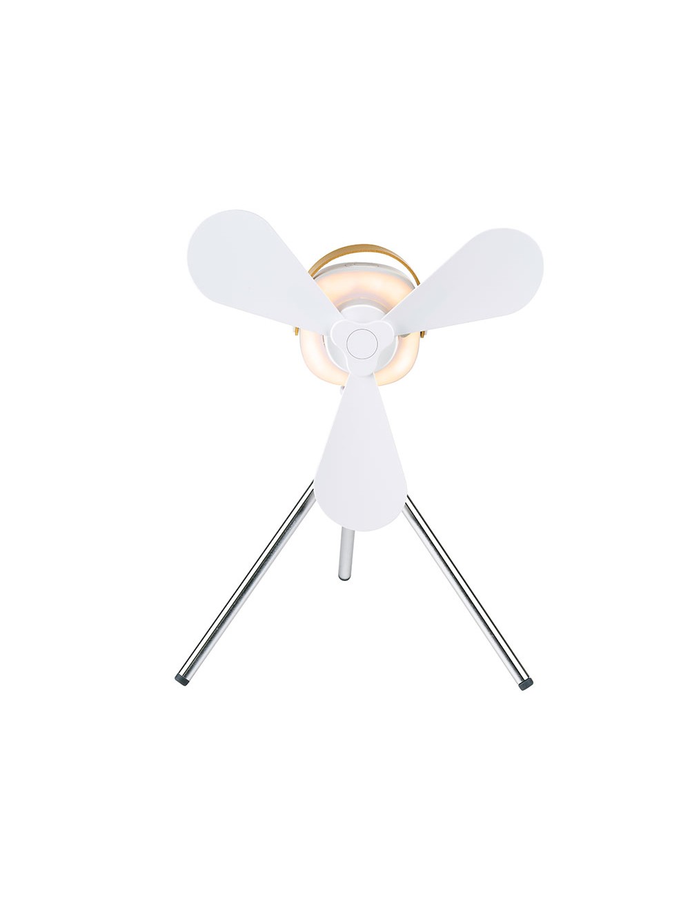 Ventilador portátil, recargable con usb, 3 aspas, 4 velocidades, con mando