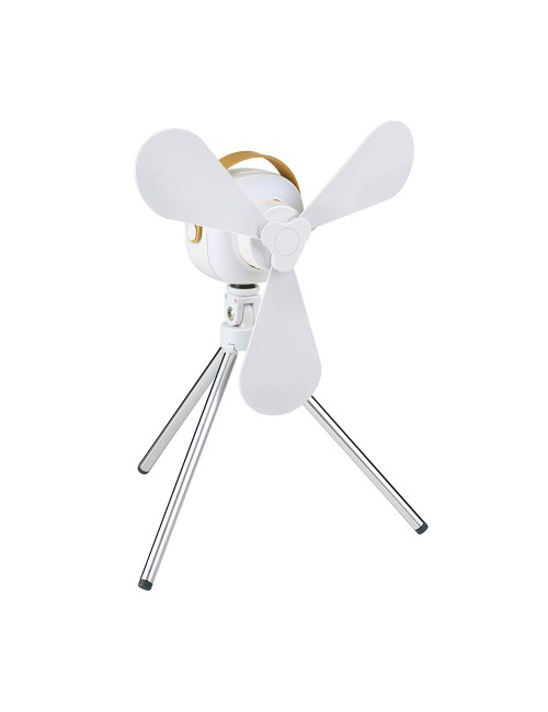 Ventilador portátil, recargable con usb, 3 aspas, 4 velocidades, con mando