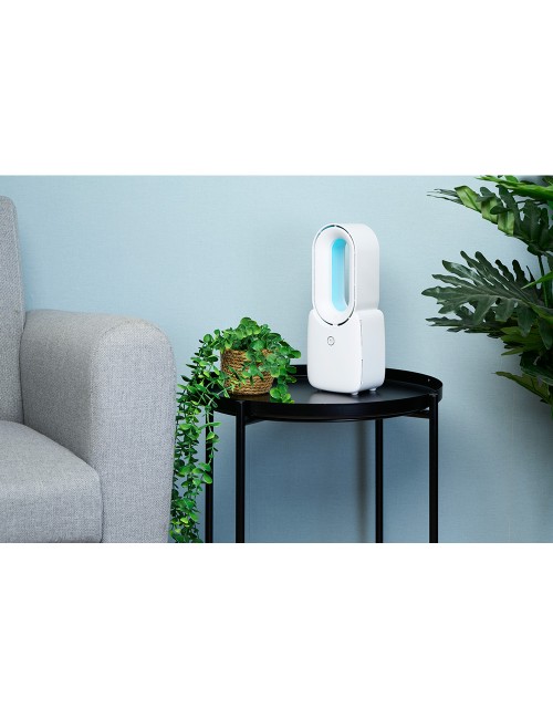 Ventilador de mesa sin aspas, recargable usb, 3 velocidades 12,4 x 9 x 30 cm