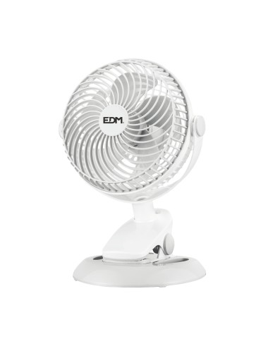 Mini ventilador recargable con pinza y base, 3 w 31,6 db ø 17 x 18 x 28 cm