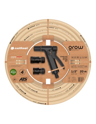 Kit manguera de jardín grow 20 m (1/2" 12.5 mm)