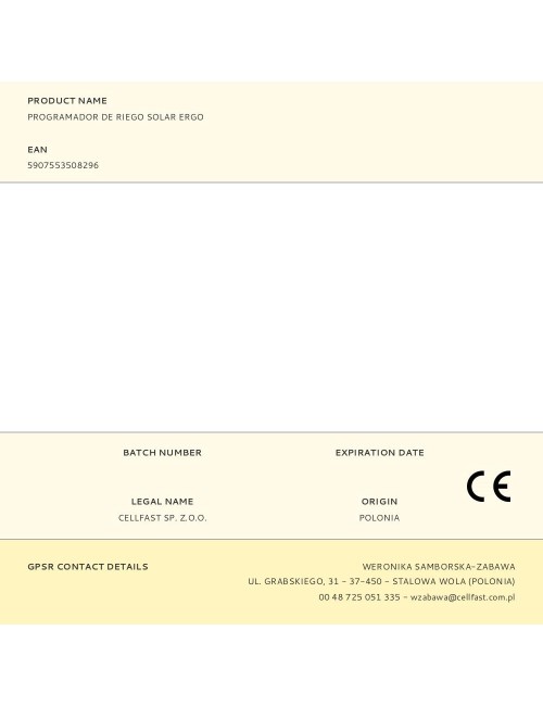 Programador de riego solar ergo