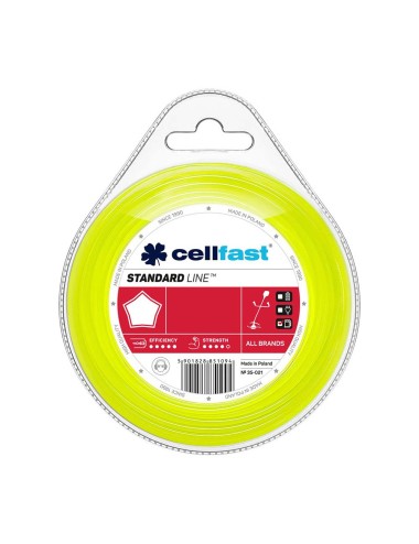 Hilo dispensador para desbrozadora estándar - estrella 2,4 mm 15 m