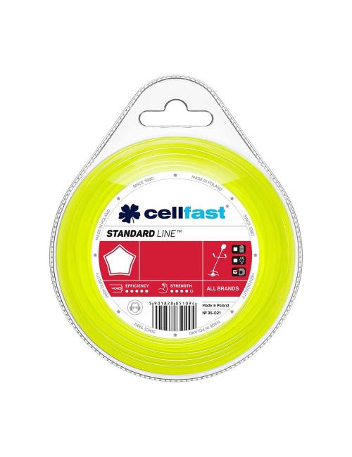 Hilo dispensador para desbrozadora estándar - estrella 2,7 mm 15 m