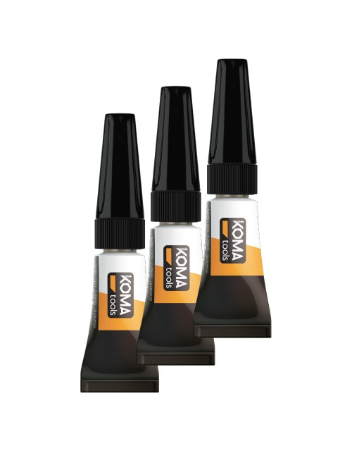 Adhesivo instantaneo de cianocrilato 3 x 1g