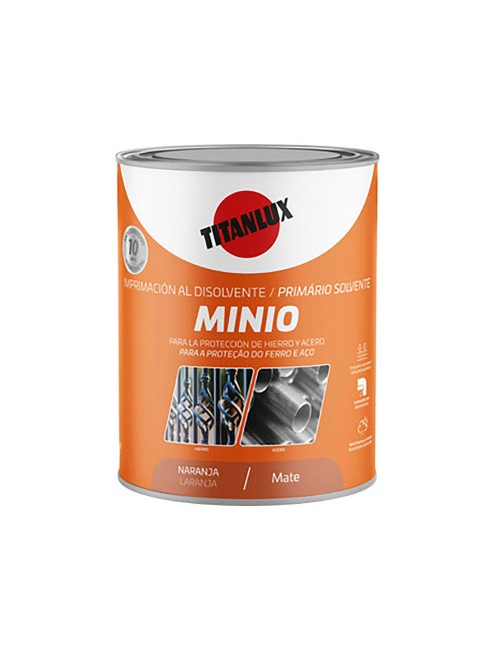Imprimación sintética antioxidante minio naranja mate 750 ml