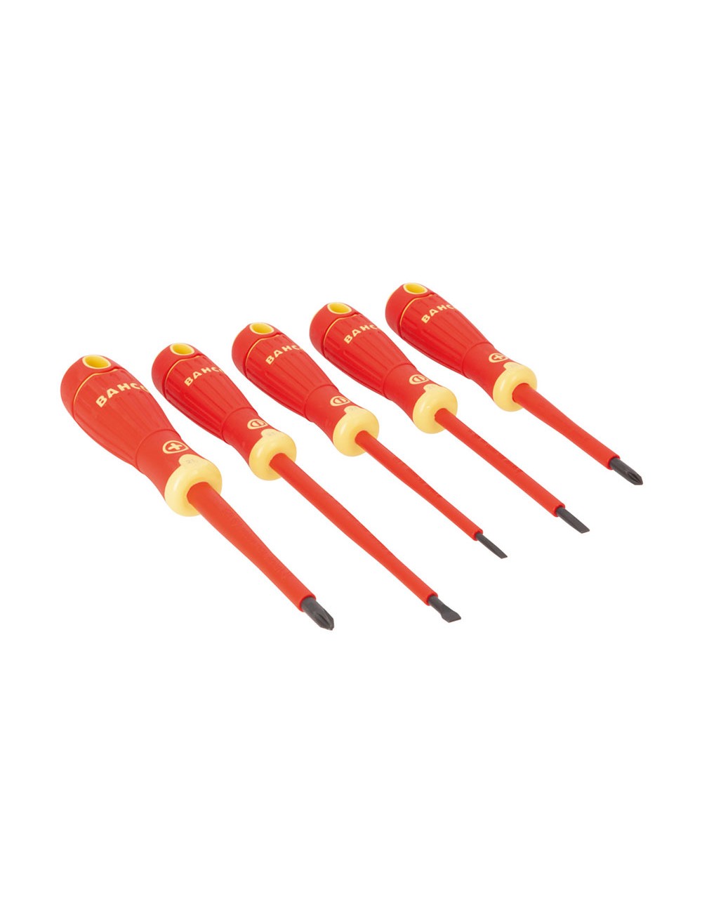 Destornilladores bahcofit aislados, juego de 5 piezas