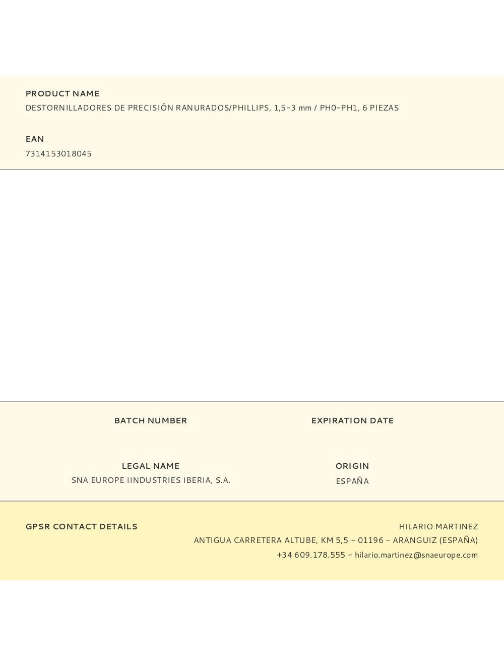 Destornilladores de precisión ranurados/phillips, 1,5-3 mm / ph0-ph1, 6 piezas