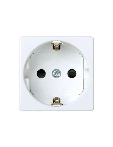 Base enchufe 2p+t schuko serie 27 blanco