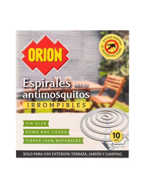 Espirales anti mosquitos 10 unidades + 2 soportes