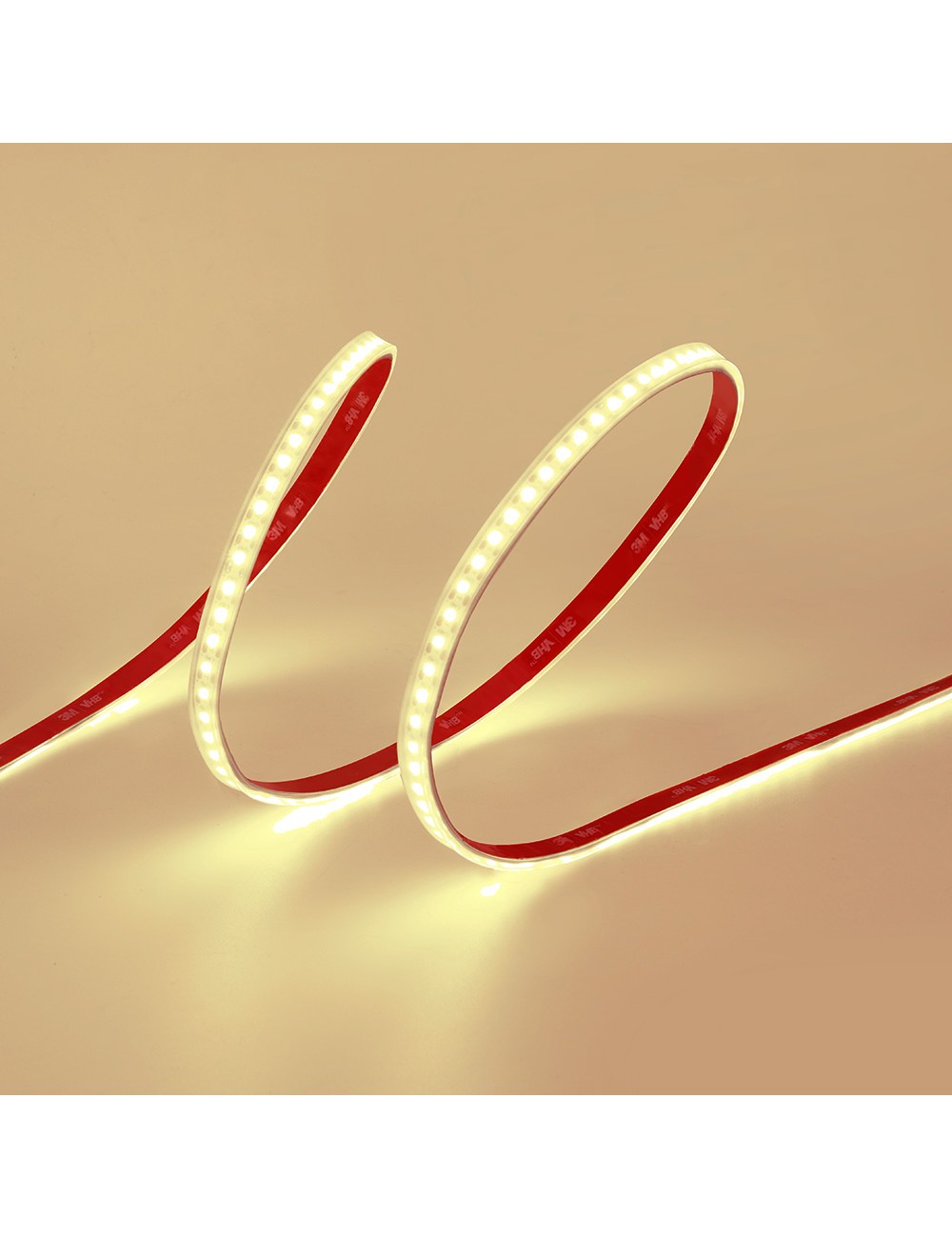 Tira led adhesiva 4.000k 8 w/m 100 lm/w 24 v dc ip65, 5 m x 10 mm luz dia