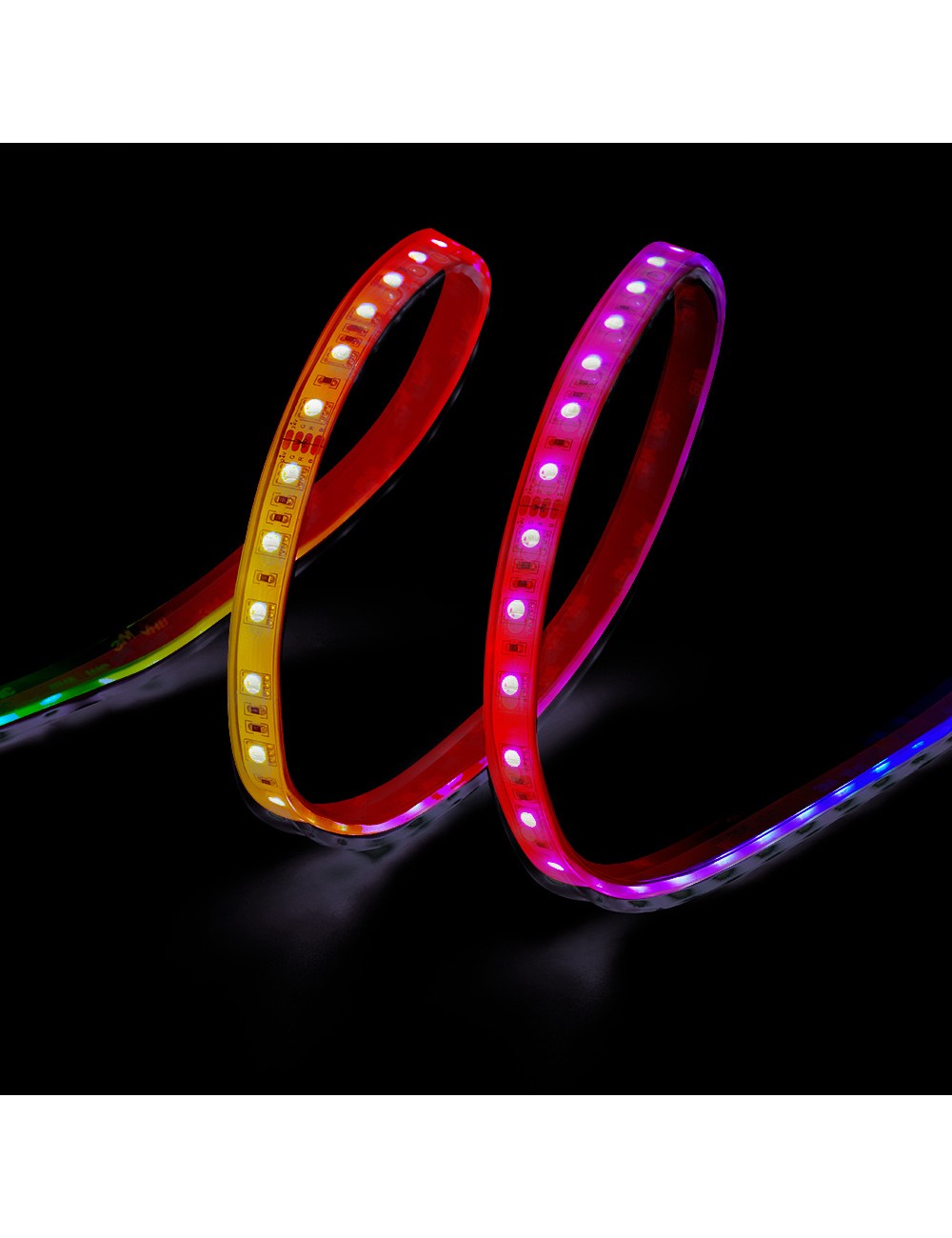 Tira led adhesiva 4,5 w/m 20 lm/w 24 v dc ip65, 5 m x 12 mm, rgb, multicolor, wifi tuya app