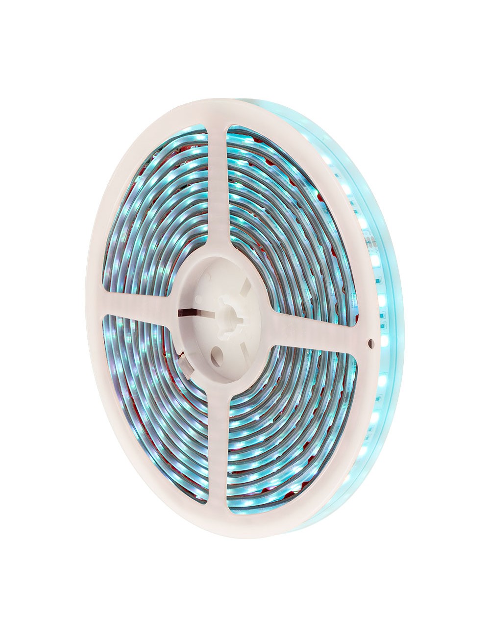 Tira led adhesiva 4,5 w/m 20 lm/w 24 v dc ip65, 5 m x 12 mm, rgb, multicolor, wifi tuya app