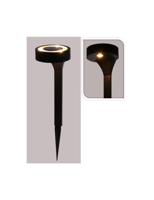 Estaca solar, color negro, ø11 x 40 cm