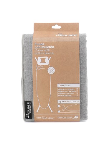 Funda color plomo para tablas de planchar 120 x 42 cm