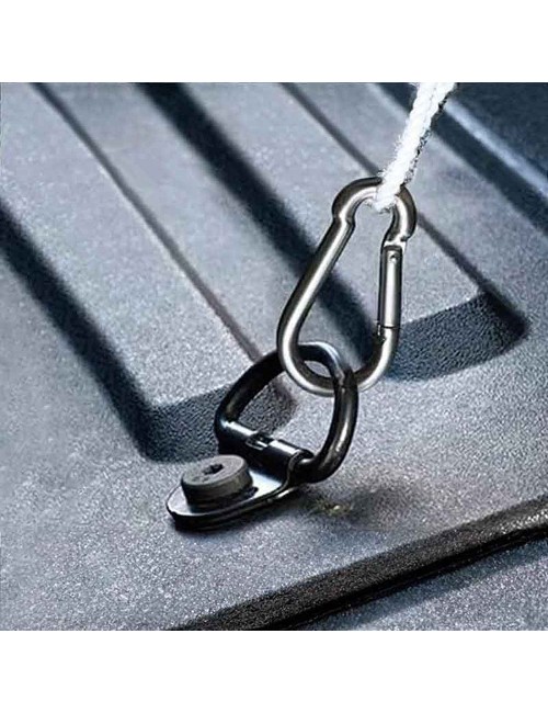 Mosquetón bombero, sin seguro, msq01, acero galvanizado, 5 x 50 mm. 2 unidades