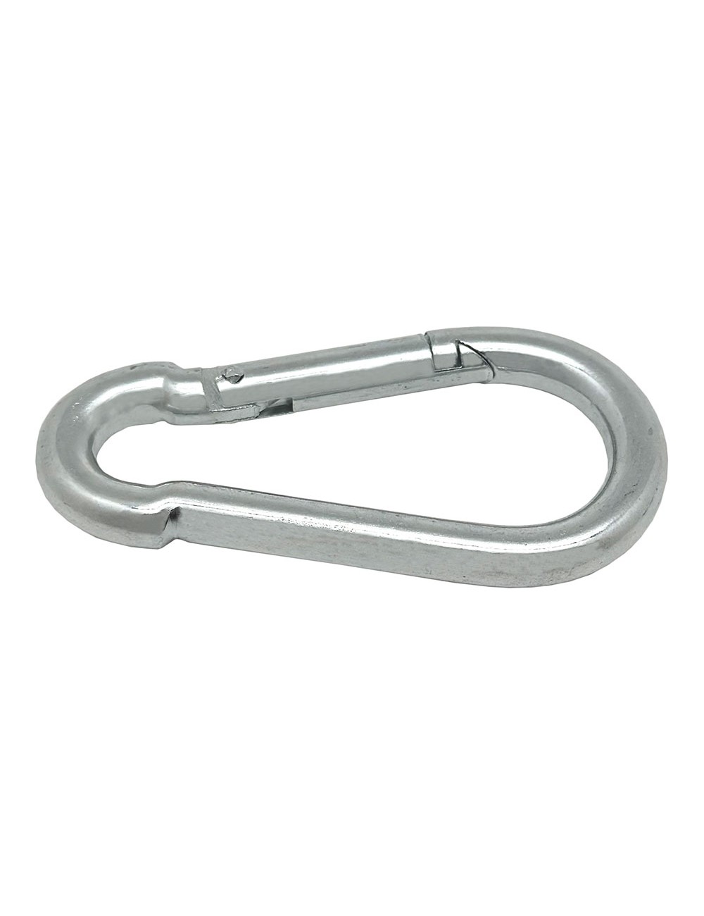 Mosquetón bombero sin seguro, msq01, acero galvanizado, 8 x 80 mm