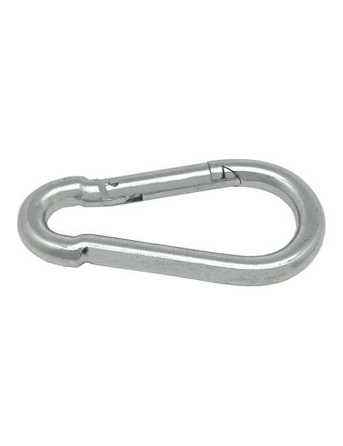 Mosquetón bombero sin seguro, msq01, acero galvanizado, 8 x 80 mm