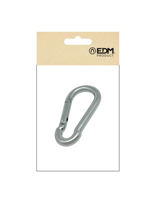 Mosquetón bombero sin seguro, msq01, acero galvanizado, 10 x 100 mm